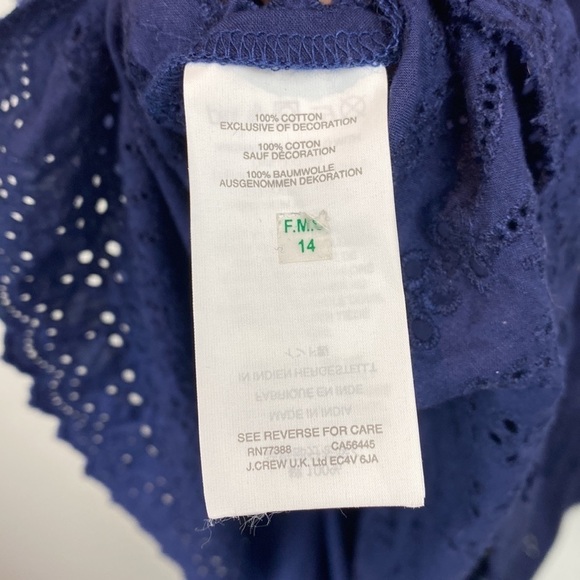 J. Crew • Eyelet Lace Flutter Hem Dress - Picture 11 of 15